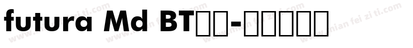 futura Md BT字体字体转换